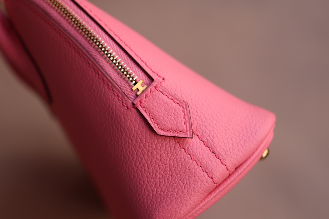 에르메스 미니 볼리드백 로즈핑크 금장 에버컬러